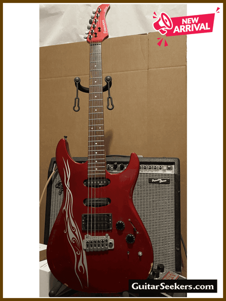 Fernandes FR-65s - Sustainer lite - Red on Red – GuitarSeekers Texas