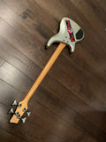 2000's Greco PXB-400 PJ Phoenix Electric Bass - Silver - P/J Pickup - Japan