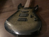 1990's Fernandes HSS Super Strat, Quilted Black Burst, MIJ