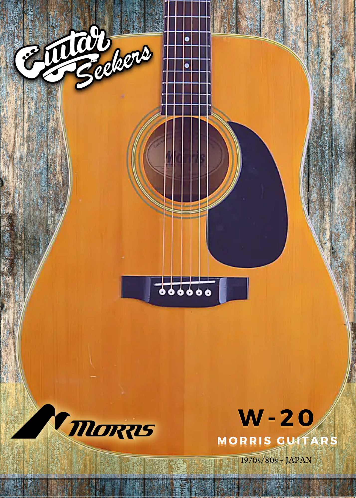 在庫高評価 ヤフオク! Morris W-20 Acoustic Guitar Made in Japan ア...