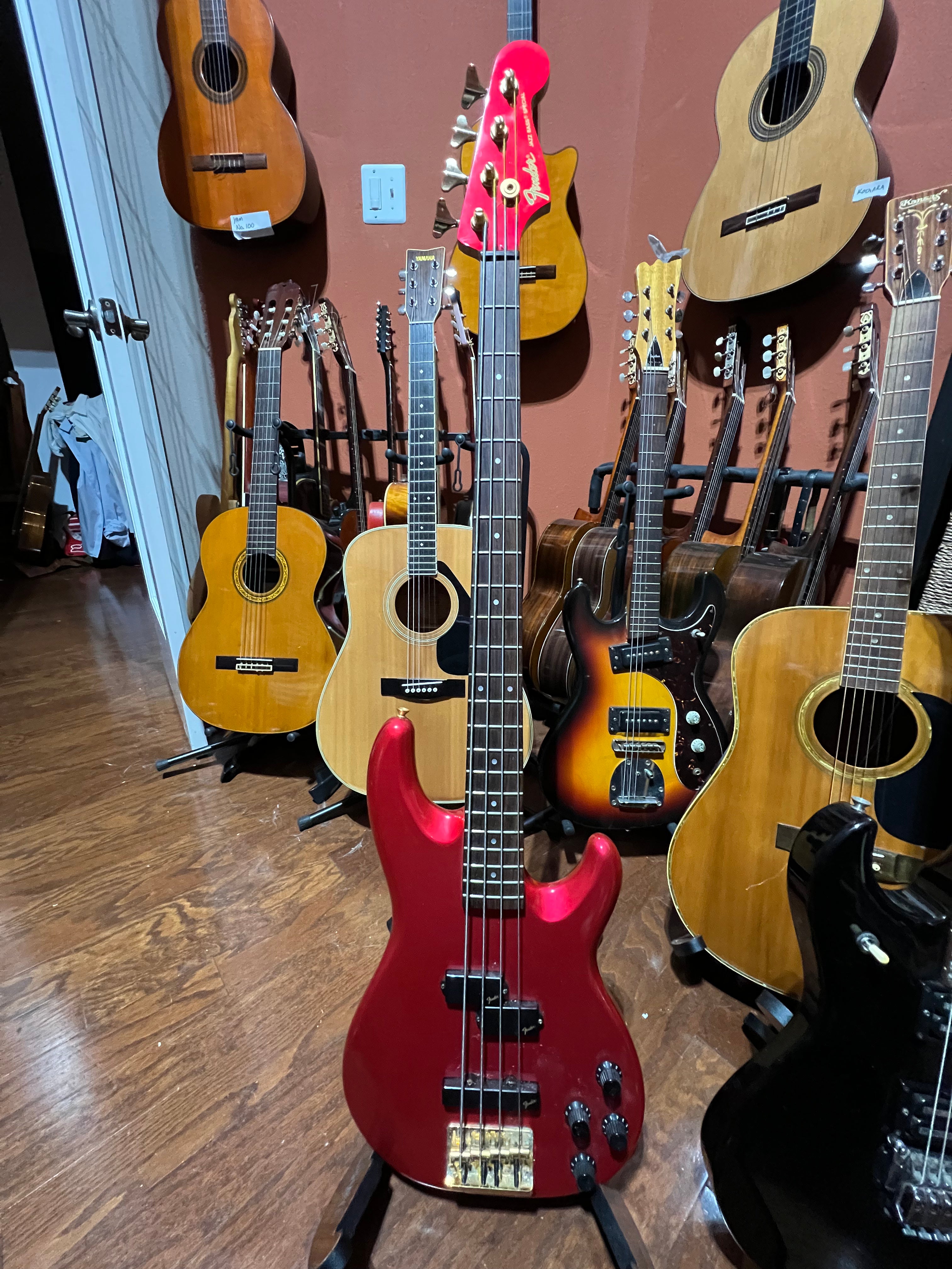 1980s Fender Jazz Bass Special - Model PJR-65 - PJ Bass - Chrome Red - MIJ
