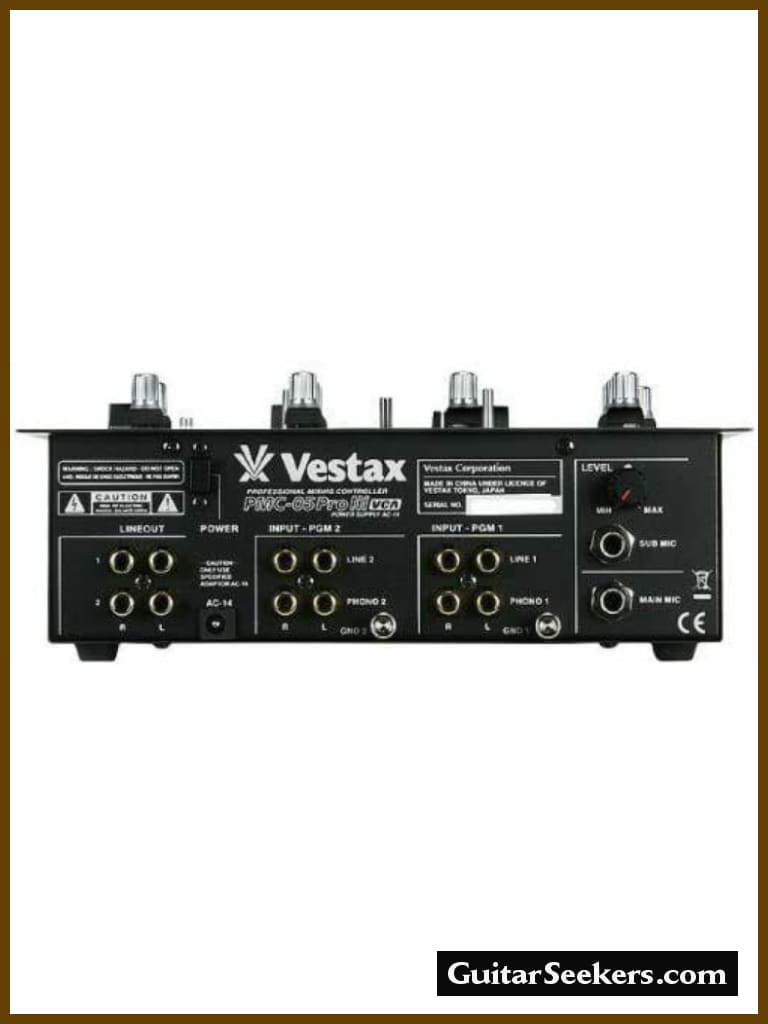 Vestax DJ mixer PMC-05PRO3 VCA - with effect send/return